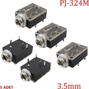 3.5 Mm Mono Jack Fiş  yuvası ( 5li Paket )