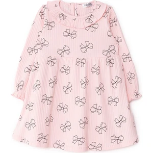 Hellobaby Kız Bebek Elbise Forest Flower Düğmeli Uzun Kol