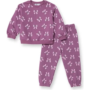 Hellobaby Kız Bebek Eşofman Takımı Bisiklet Yaka Uzun Kol Lastikli