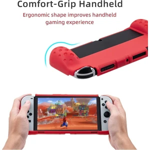 Nintendo Switch OLED El Destekli Grip Tasarımlı Koruyucu Silikon Kılıf