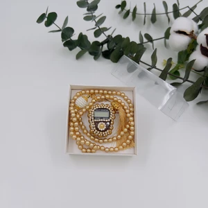 Lena Gift Workshop 10 Adet Hediyelik Çeyizlik Kutulu Tesbih ve Taşlı Zikirmatik Seti ( Mevlit-Sünnet-Hac-Umre)