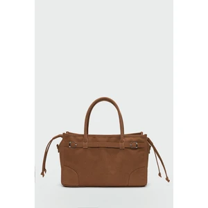 Fabiana Süet Omuz Çanta Taba