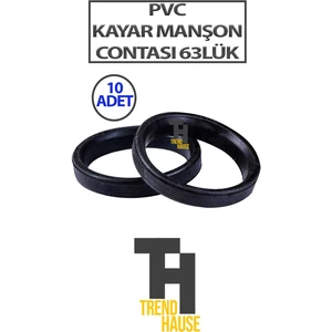 Pvc Kayar Manşon Contası 63 Lük 10 Adet