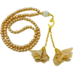 Lena Gift Workshop 10 Adet Karışık Renk Güllü 99'lu Cam Inci Namaz Tesbihi ( Mevlit-Sünnet-Hac-Umre)