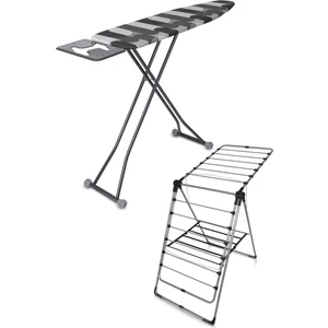 Hely Ütü Masası Ironika Extra Kalın Borulu Kurutmalık Set