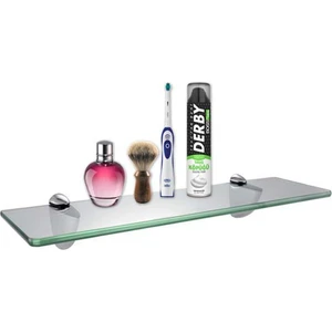 Tekli Cam Raf Seti 45X12cm Etejer Rafı