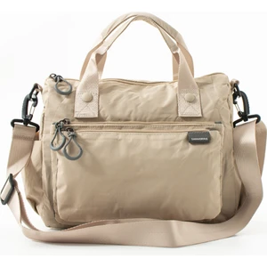 Sanmorris 6000 Kadın 4 Bölmeli Krinkıl Kumaş Ayarlanabilir Çapraz Askılı El ve Omuz Çantası