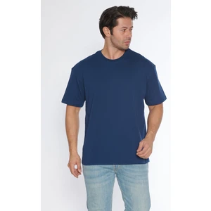 Black Horn Erkek Bisiklet Yaka %100 Pamuk Oversize T-Shirt