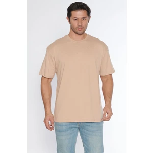 Black Horn Erkek Bisiklet Yaka %100 Pamuk Oversize T-Shirt