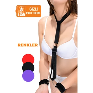 Sofya Passion Boyun Tasmalı Harness Fantazi Bdsm Kelepçe Set