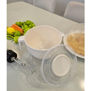 Berina Home Kapaklı Mikser Kase – 3 Litre Çırpma ve Karıştırma Kabı