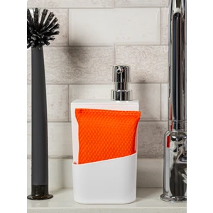 Sünger Hazneli Gümüş Kapaklı Mutfak Sıvı Sabunluk