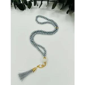 Lena Gift Workshop 10 Adet Hediyelik Vavlı Püsküllü Plastik Inci 99'lu Namaz Tesbihi ( Mevlit-Sünnet-Hac-Umre)