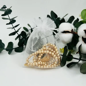 Lena Gift Workshop 10 Adet Hediyelik Tül Keseli Inci Tesbih (Mevlid-Hac-Umre-Sünnet)