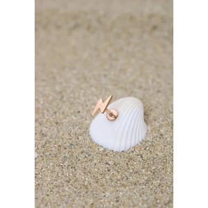 Piercing Cerrahi Çelik Piercing Kıkırdak Tragus Conch Helix Rose Renk Şimşek Labret