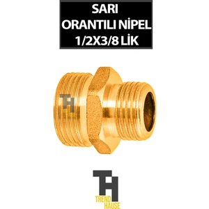 Sarı Orantılı Nipel 1/2x3/8