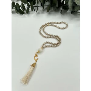 Lena Gift Workshop 10 Adet Hediyelik Vavlı Püsküllü Plastik Inci 99'lu Namaz Tesbihi ( Mevlit-Sünnet-Hac-Umre)