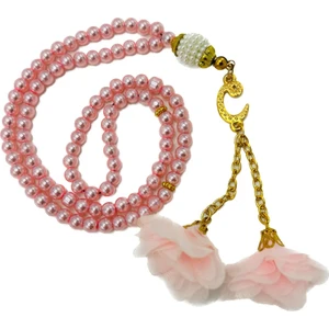 Lena Gift Workshop 10 Adet Karışık Renk Güllü 99'lu Cam Inci Namaz Tesbihi ( Mevlit-Sünnet-Hac-Umre)