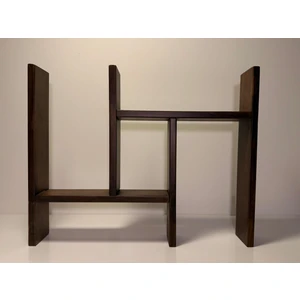 Vıveca Çok Amaçlı Ahşap Dekoratif Raf | Kitaplık – Düzenleyici – Mutfak & Banyo Organizeri| 53X42X9 cm