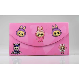 Kalpli Pembe Labubu Mektup Defter