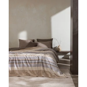 Madame Coco Mozel Tek Kişilik Welsoft Baskılı Battaniye - Bej/gri