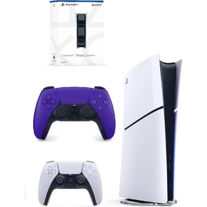 Playstation 5 Slim Dijital+ 2.kol Dualsense Mor +Şarj Istasyonu (Ithalatçı Garantili)