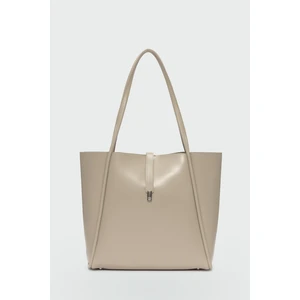 Chester Kilitli Omuz Çantası Bej