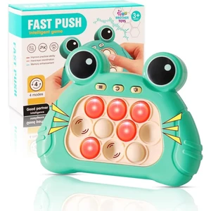 Brother Toys Kurbağa Model Işıklı Popit Oyun Konsolu Pop It Oyuncak Konsol Yeşil