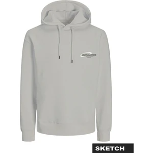 Erkek Kapüsonlu Logo Baskili Sweatshirt - Boost