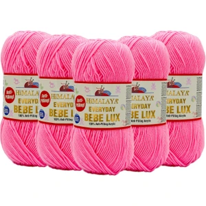 Everyday Bebe Lux Anti Pilling El Örgü Ipliği 70444 Neon Pembe  - 5 Adet