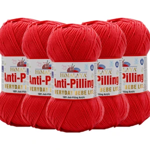 Everyday Bebe Lux Anti Pilling El Örgü Ipliği 70405 Nar Çiçeği  - 5 Adet