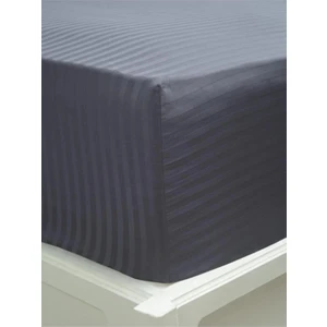 Vessino Home  Pamuk Saten Lastikli Çarşaf Takımı Çizgili Çift Kişilik Beyaz/renkli Otel Tipi Lüx Yastıklı