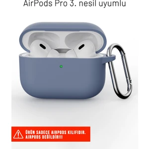 Airpods Pro 3. Nesil Uyumlu Darbelere Dayanıklı Askı Aparatlı Silikon Kılıf