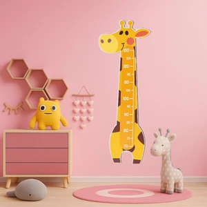 Ahşap Montessori Zürafa Boy Cetveli