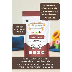 Soul Kitchen Organik Keçiboynuzu Unlu Muhallebi Karışımı Tahıl Bazlı Bebek Ek Gıdası 250gr (B1 VİTAMİNLİ)