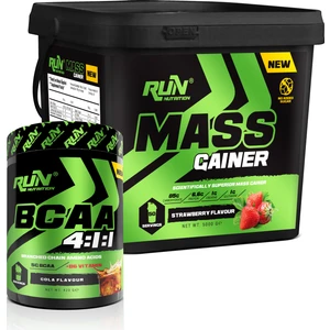 Run Nutrition  Hacim Artışı Ve Enerji Xl Paketi(Mass Gainer 5kg,Bcaa)