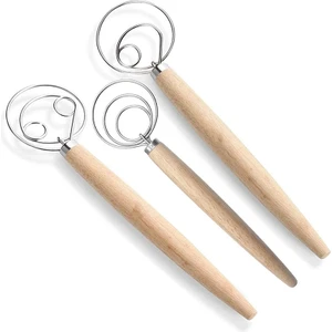 Danimarka Hamur Çırpma Teli Ekmek Mikseri, 3 Adet Paslanmaz Çelik Hollanda Çırpma Teli Kek, Tatlı, Ekmek, Pizza, Pasta, Mutfak, Pişirme Aleti (Yurt Dışından)