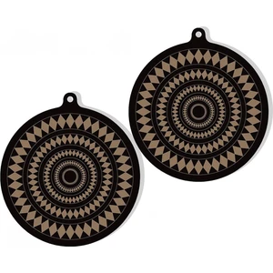 2 Adet Termokromik Silikon Indüksiyonlu Ocak Koruyucu Mat - Indüksiyonlu Pişirme Kapları Için Kaymaz Indüksiyonlu Ocak Matı (Yurt Dışından)