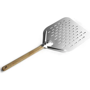 Ahşap Saplı 12 Inç Pizza Küreği, Yapışmaz Delikli Pizza Küreği, Pizza Soyma Küreği, Pişirme Aleti (Yurt Dışından)