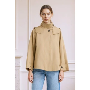 Regular Fit Kapüşonlu Fermuarlı Trençkot E8584AX25AU