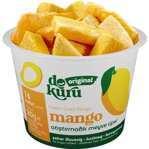 Original Mango Atıştırmalık Meyve Cipsi - Dondurularak Kurutulmuş Mango - Freeze Dried Mango