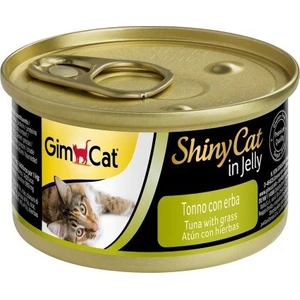 Gimcat Shinycat Ton Balıklı Çimenli Jöleli Kedi Konservesi 70 Gr