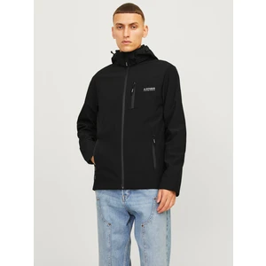 Jack & Jones Siyah Erkek Mont Jjtaylor Softshell Jacket
