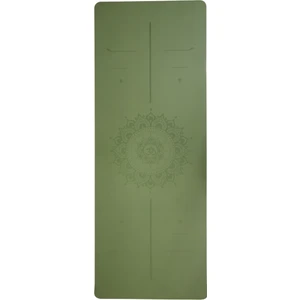 Nyra Yoga Matı Kaydırmaz Doğal Kauçuk 5mm Yeşil Om Desenli