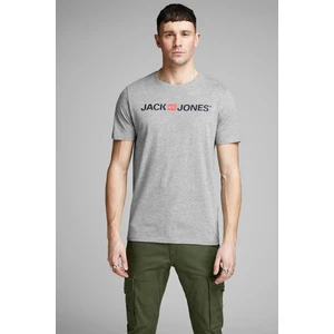Jack & Jones Erkek Gri T-Shirt