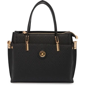 Siyah Print Kadın Omuz Çantası - S1WPR0000803-R0P