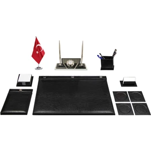 Anadolu Kristal Masa İsimliği ve Düğmeli Sümen Takımı