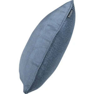 4'lü Hasır Dokulu Fitilli Çift Taraflı Kırlent Kılıfı Mavi