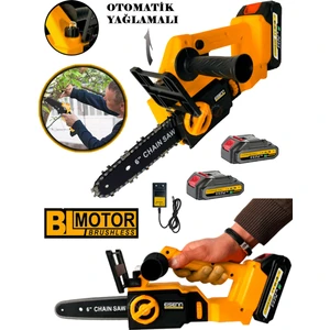 Yeni Nesil Li-On Batarya BL Motor Pro Saw Akülü Dal Budama Testere Bıçkı Makinası 2 Akülü