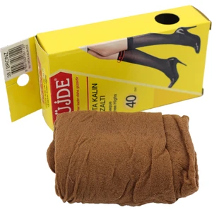 40 Den Orta Kalın Dizaltı Çorap 38 - Bronz  - 1 Adet